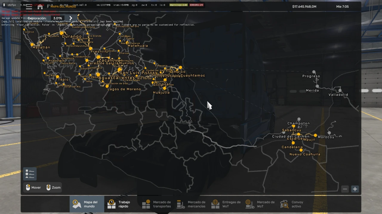 MAPA UNIMEX + CENTRALES