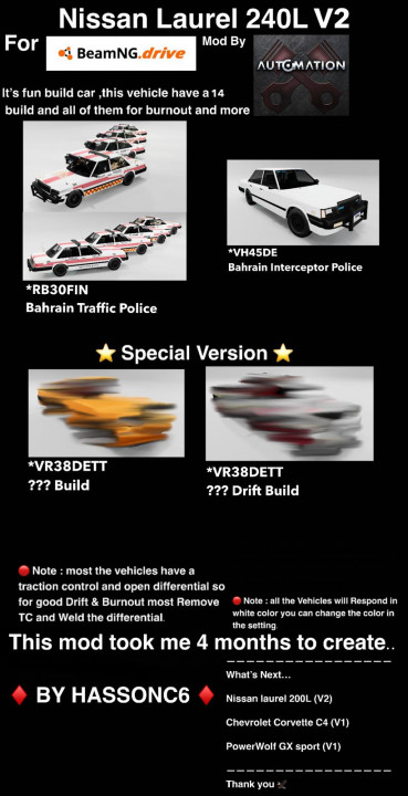 Nissan Laurel c32 240L / نيـسان لوريـل تفورتي V.2.0