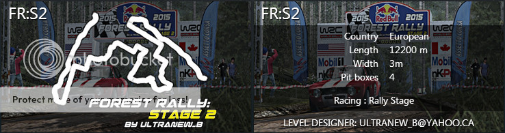 Forest Rally: Stage 2 (fictional, scratch made, rally stage)