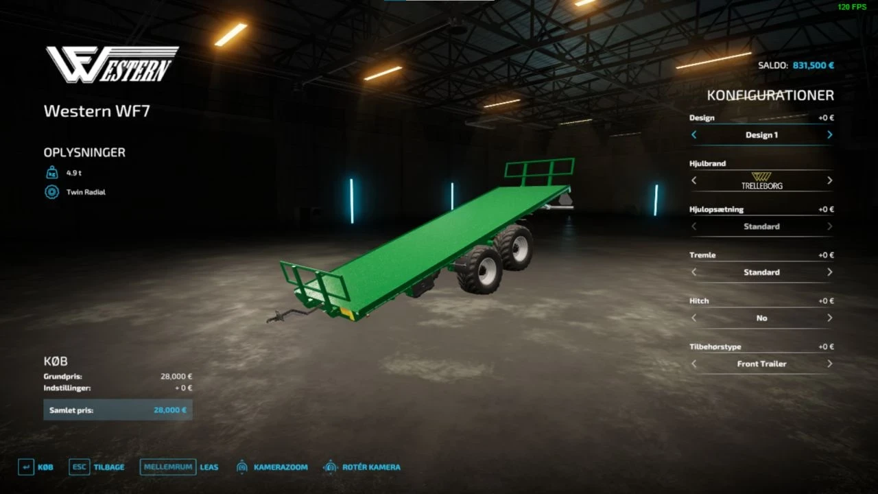 Western Star bale trailer v 1.0