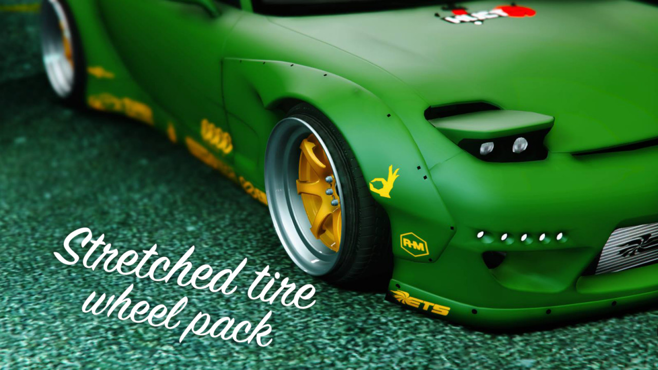 Stretched Tire Wheel Pack