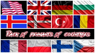 Pack of pennants of countries 1.0 thumbnail 2
