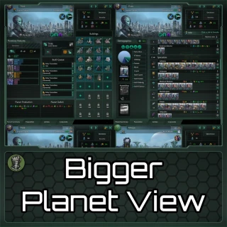 Bigger Planet View mod