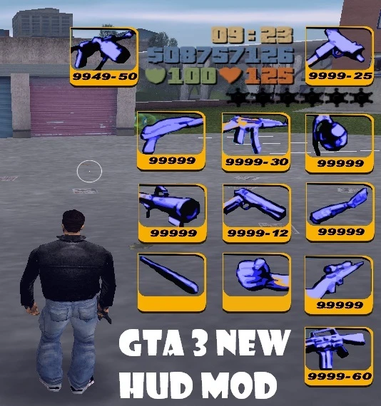 New Hud Mod v1 0 GTA 3