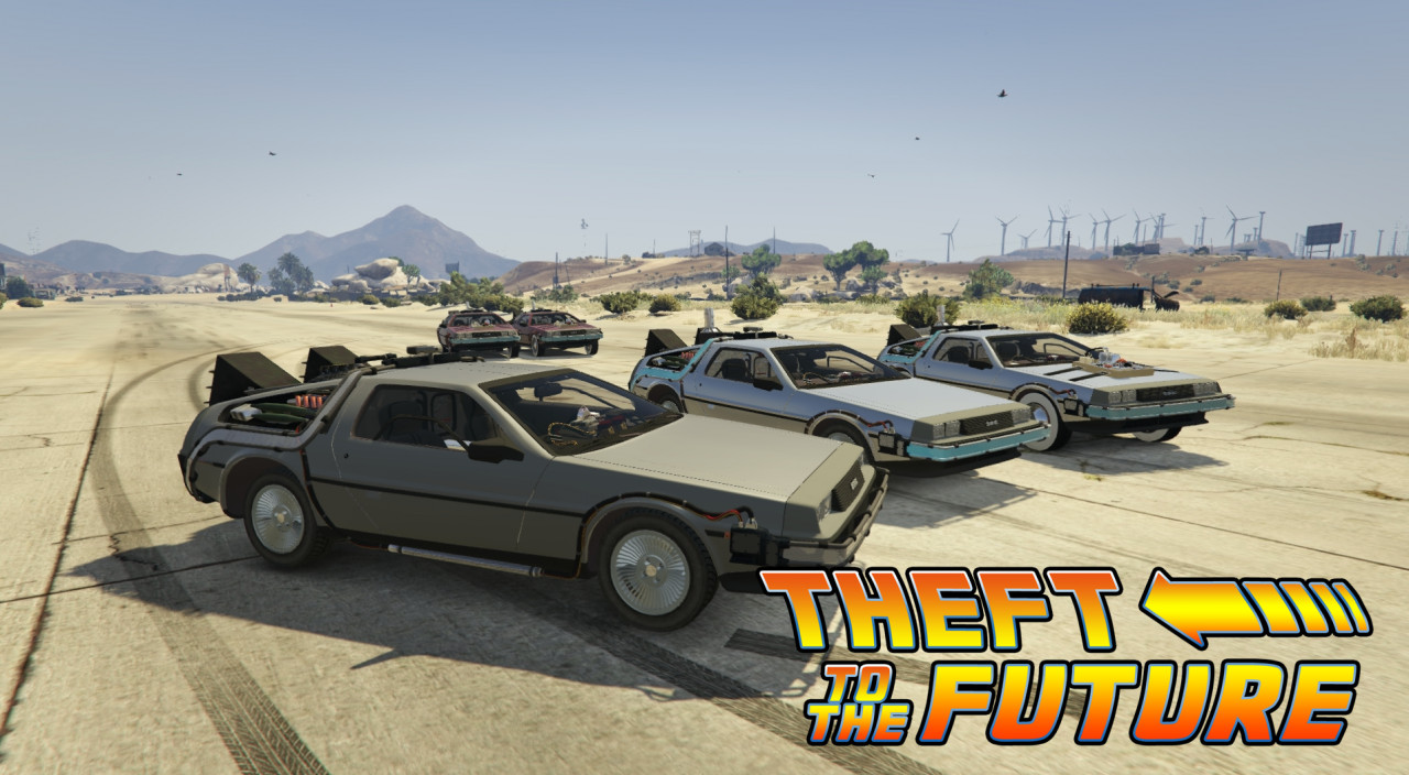 Back To The Future - Delorean Time Machine (3 Car Pack)