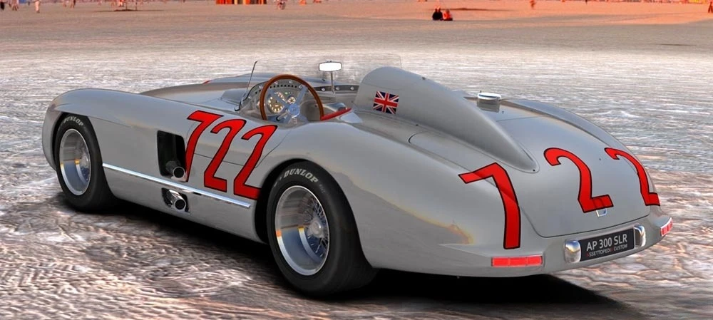 Miniature Record 1/43 – Mercedes 300 SLR No.722 – Course D'Endurance – Assemblé