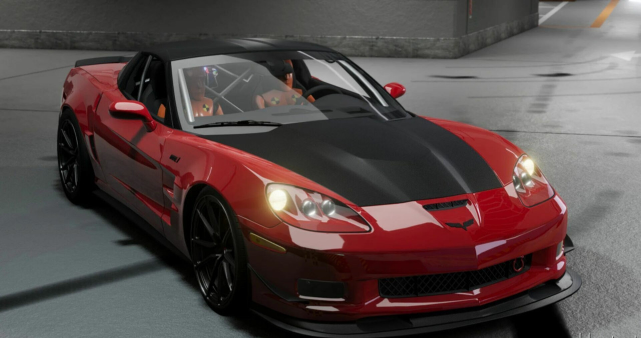 C6 Corvette ZR1 (Working Parachute/Airbags) 0.32
