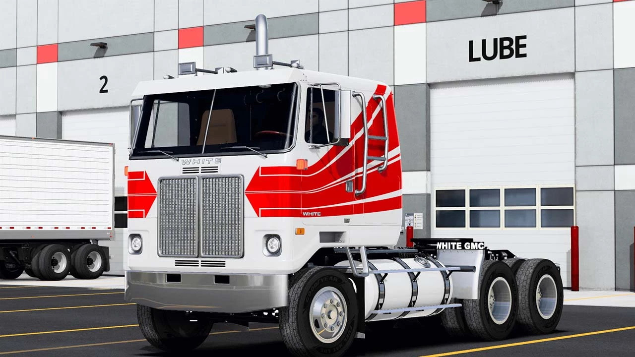 GMC White Cabover