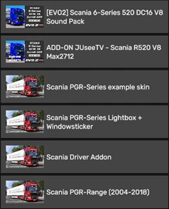 [Add-On] Max2712 Scania R520 V8 Sound To Scania PGR by JUseeTV 1.0 thumbnail 8