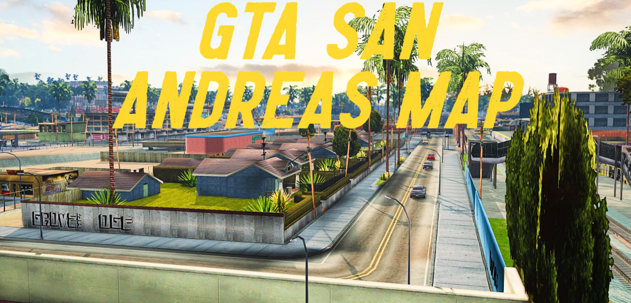 SAN ANDREAS (GTA) map