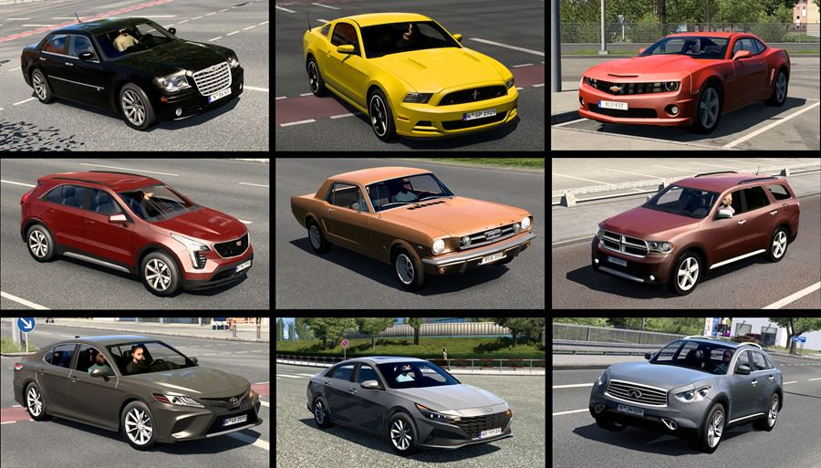 ATS Jazzycat’s AI cars to ETS2 pack
