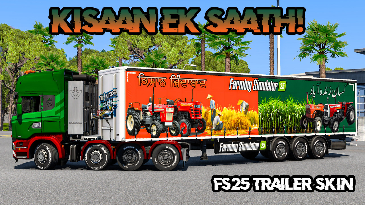 Bharat-Pak Kisaan Ek Saath – FS25 Trailer Skin