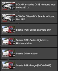 [Add-On] Max2712 Scania DC13-L6 Sound To Scania PGR by JUseeTV 1.0 thumbnail 8