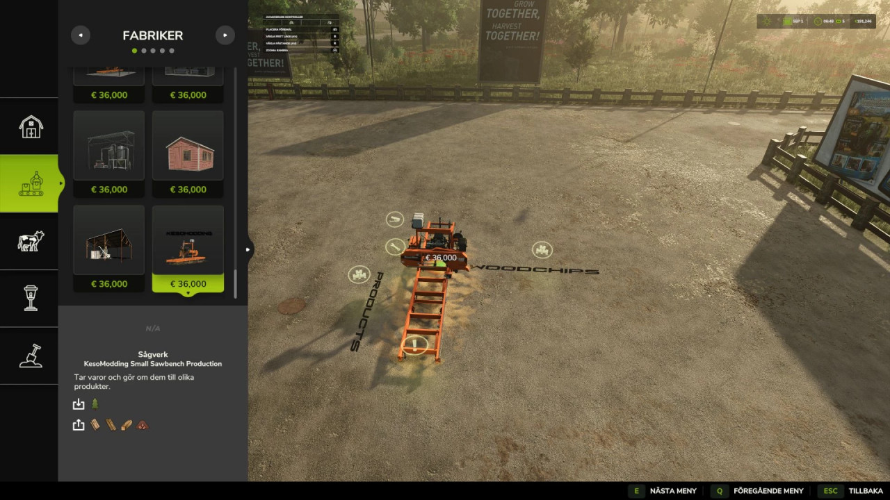 Woodmizer lt15 Placeable wood station
