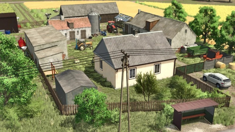 Polish Farm with Machines