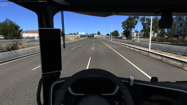 Truck glass interior