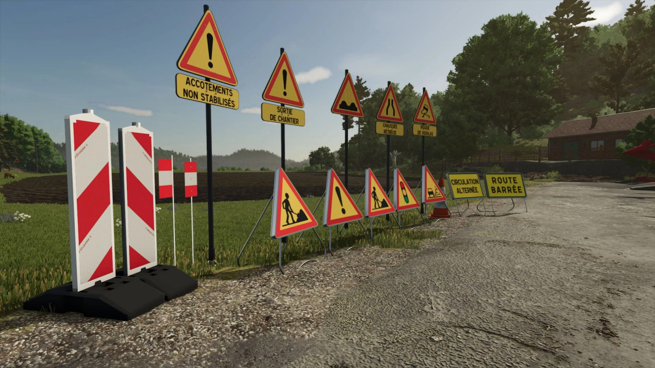 French Temporary Signs