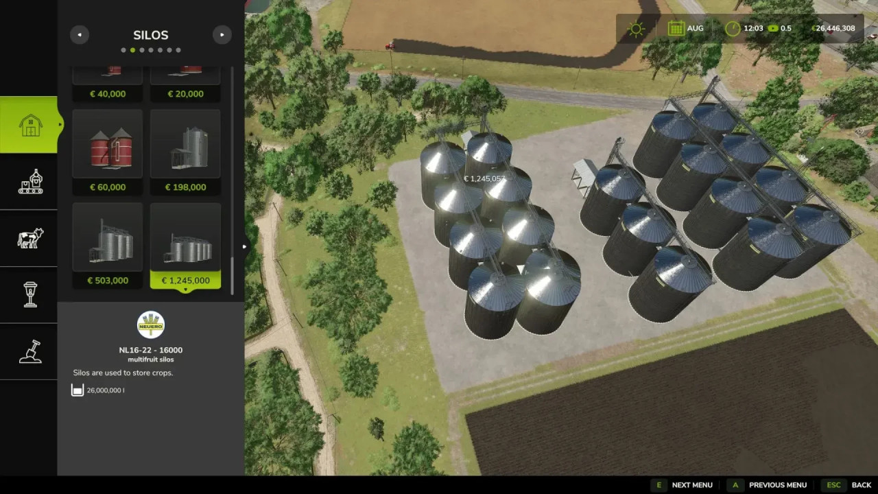 Multifruit Silos