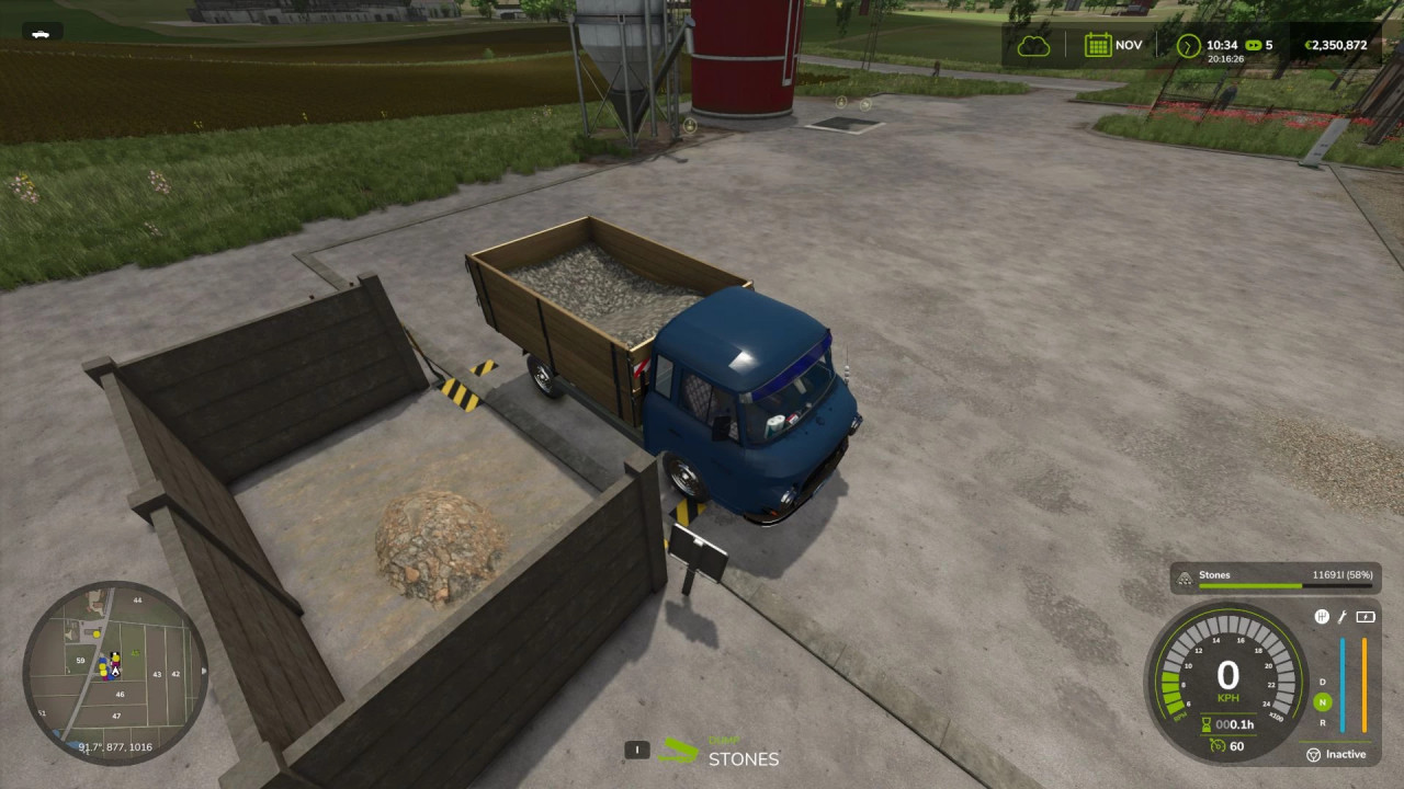 Small Handmade Stone Silo