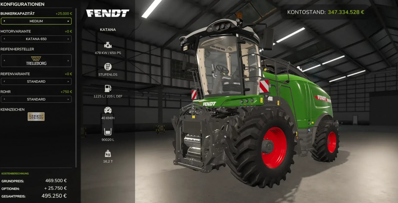 Fendt Katana with tank
