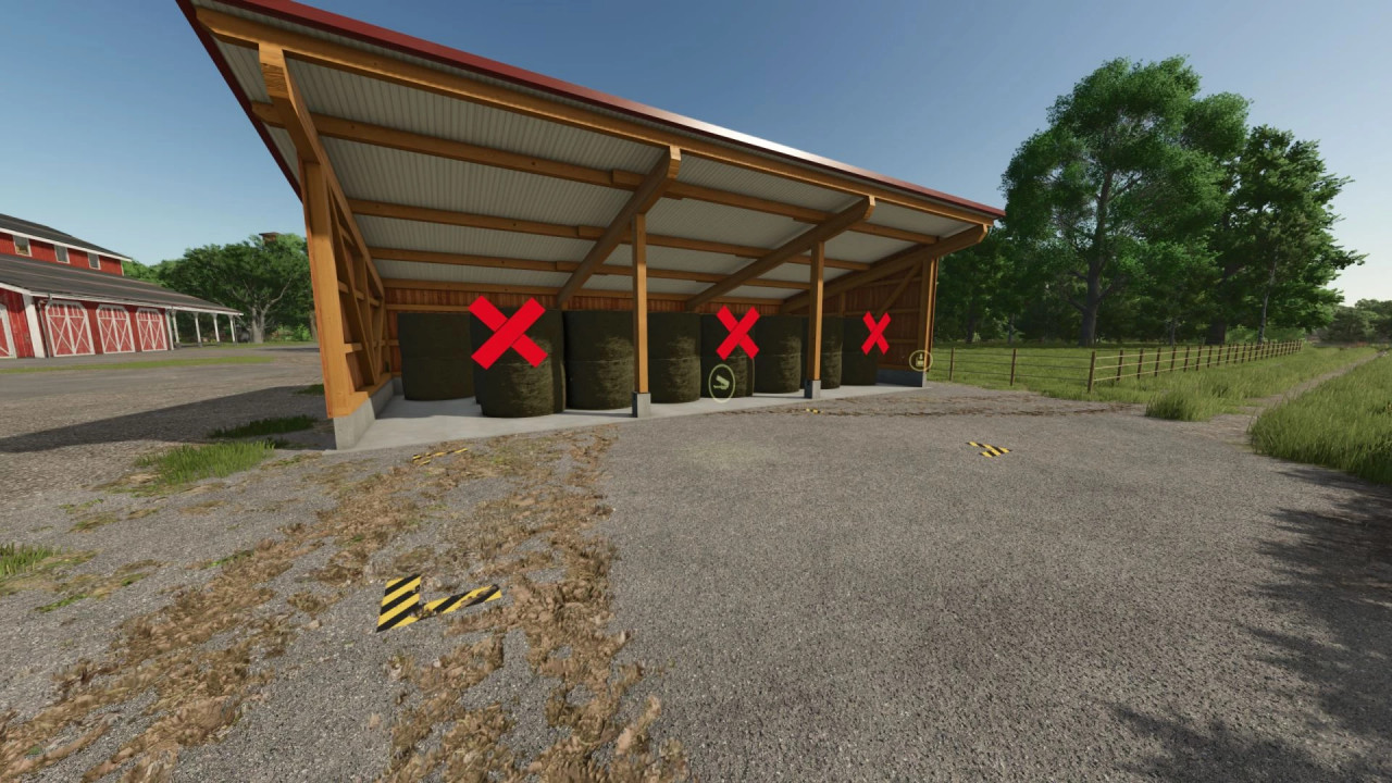 Wooden Bale Storage Shed