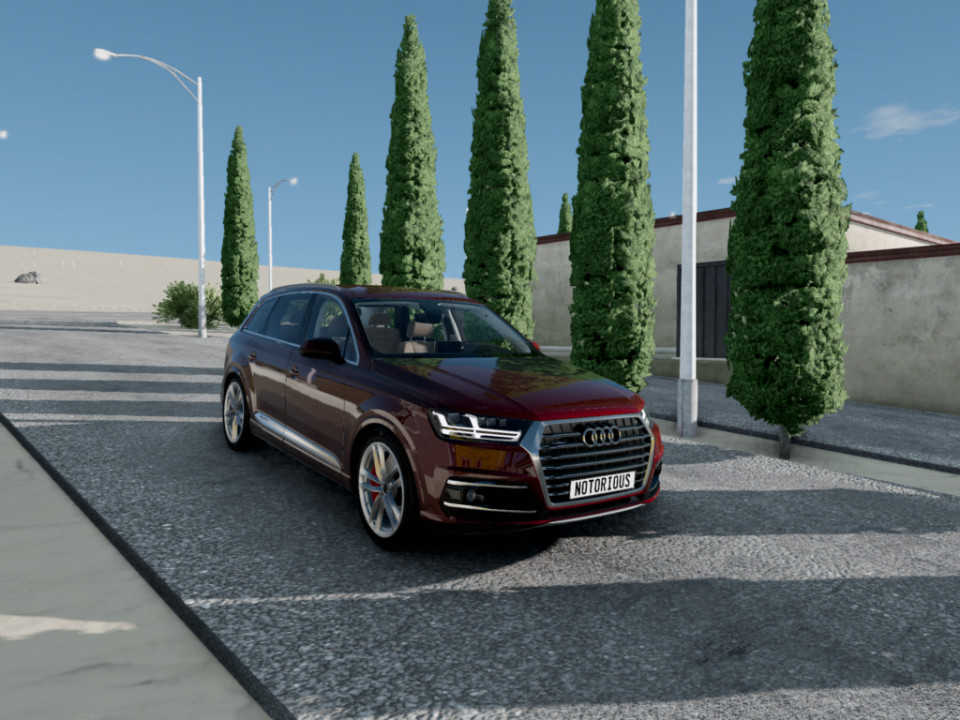 Audi Q7 with airbags!!!
