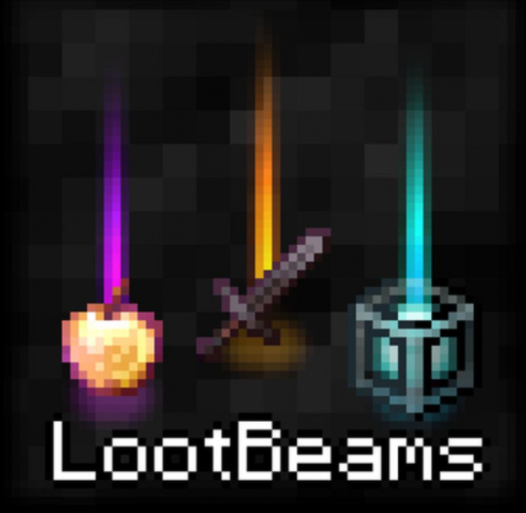 Loot beams [Minecraft 1.21.4, 1.20.6]