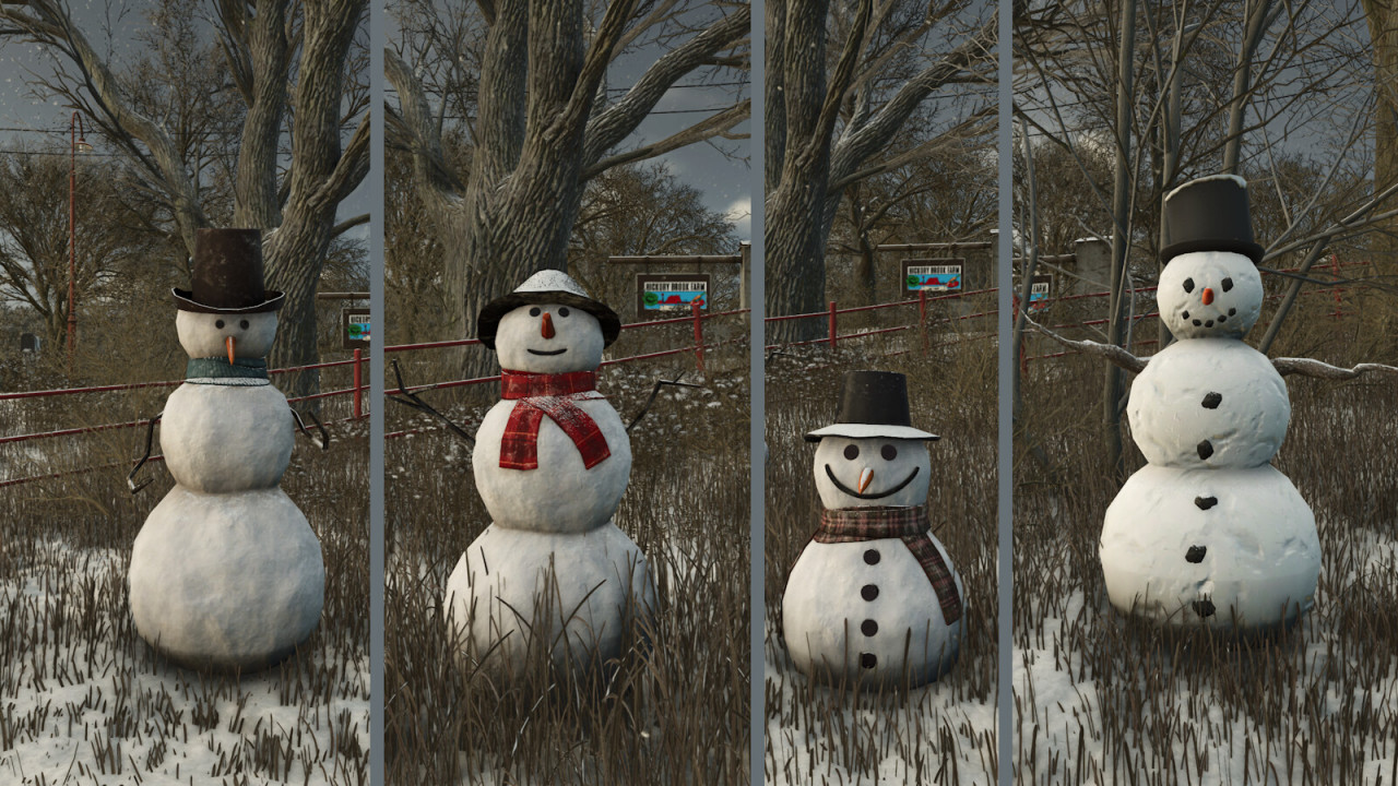 Placeable Snowmen