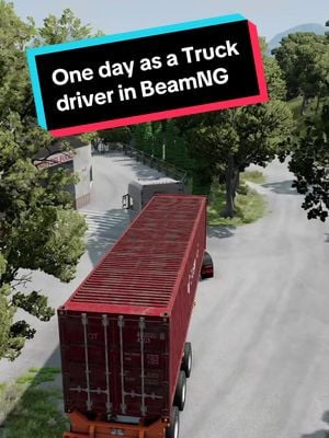 image One day as a truck driver #beamng #modland #beamngtruck 